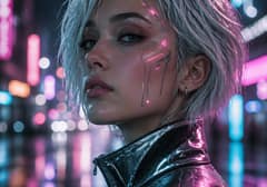Cyberpunk Neon Portrait