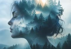 Double Exposure Portrait