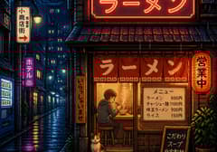 Retro Pixel Art Scene